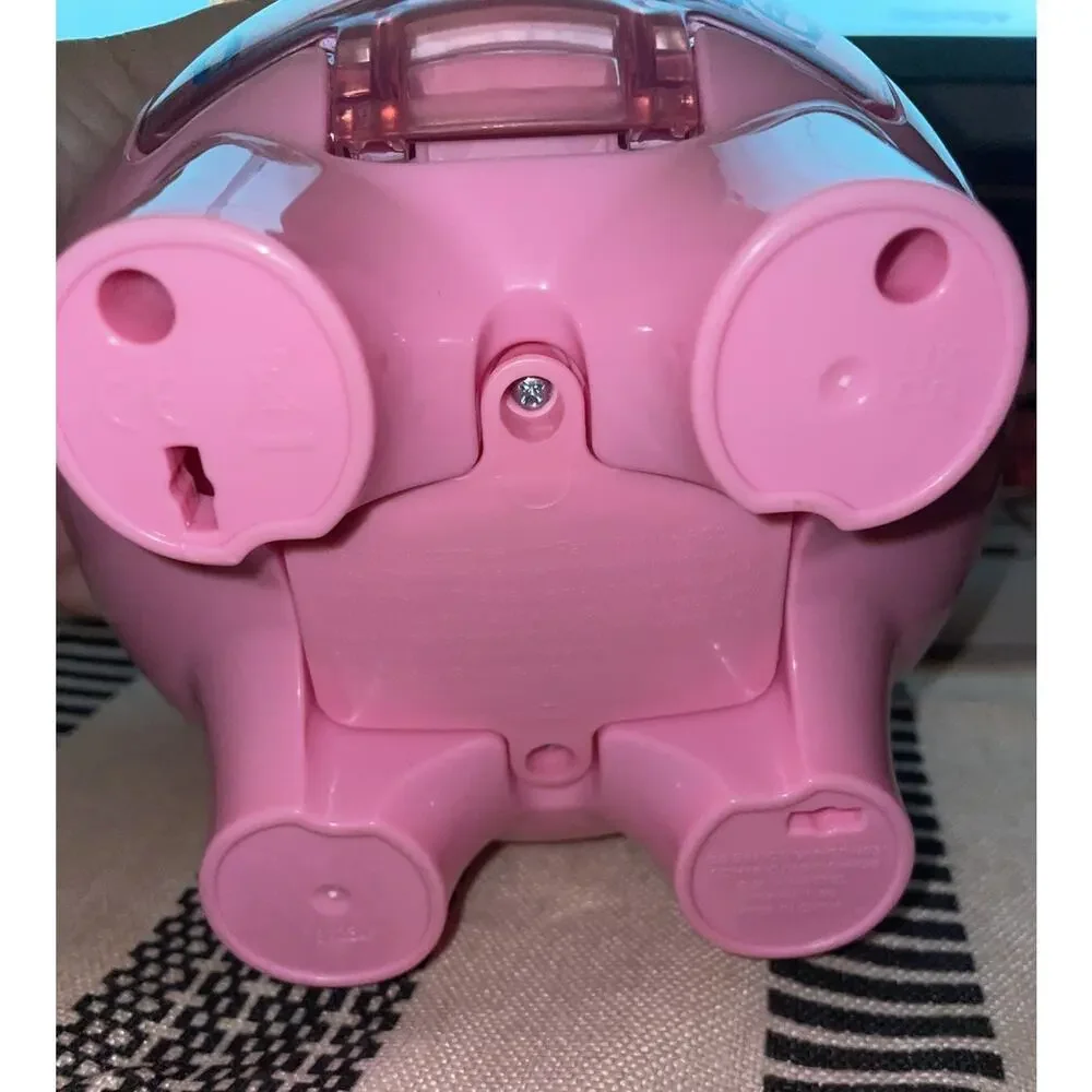 Fisher Price Laugh & Learn Pink Musical Smart Stages Piggy Bank Pink With Coins